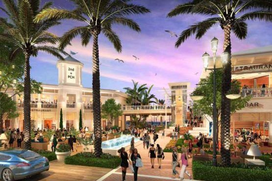 Concept Drawing of the 2nd & PCH Shopping Center