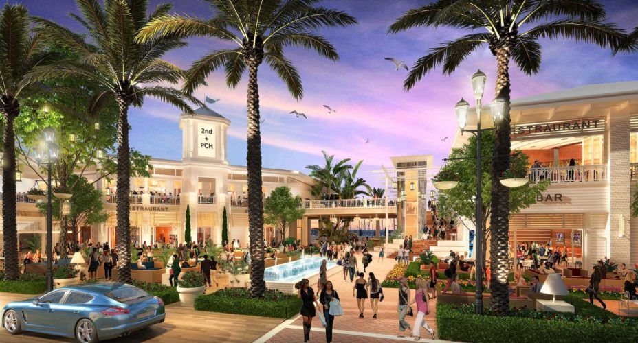 Concept Drawing of the 2nd & PCH Shopping Center