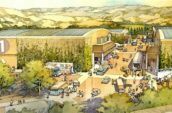 Concept drawing of the planned construction for ABC Studios at the Ranch in Santa Clarita